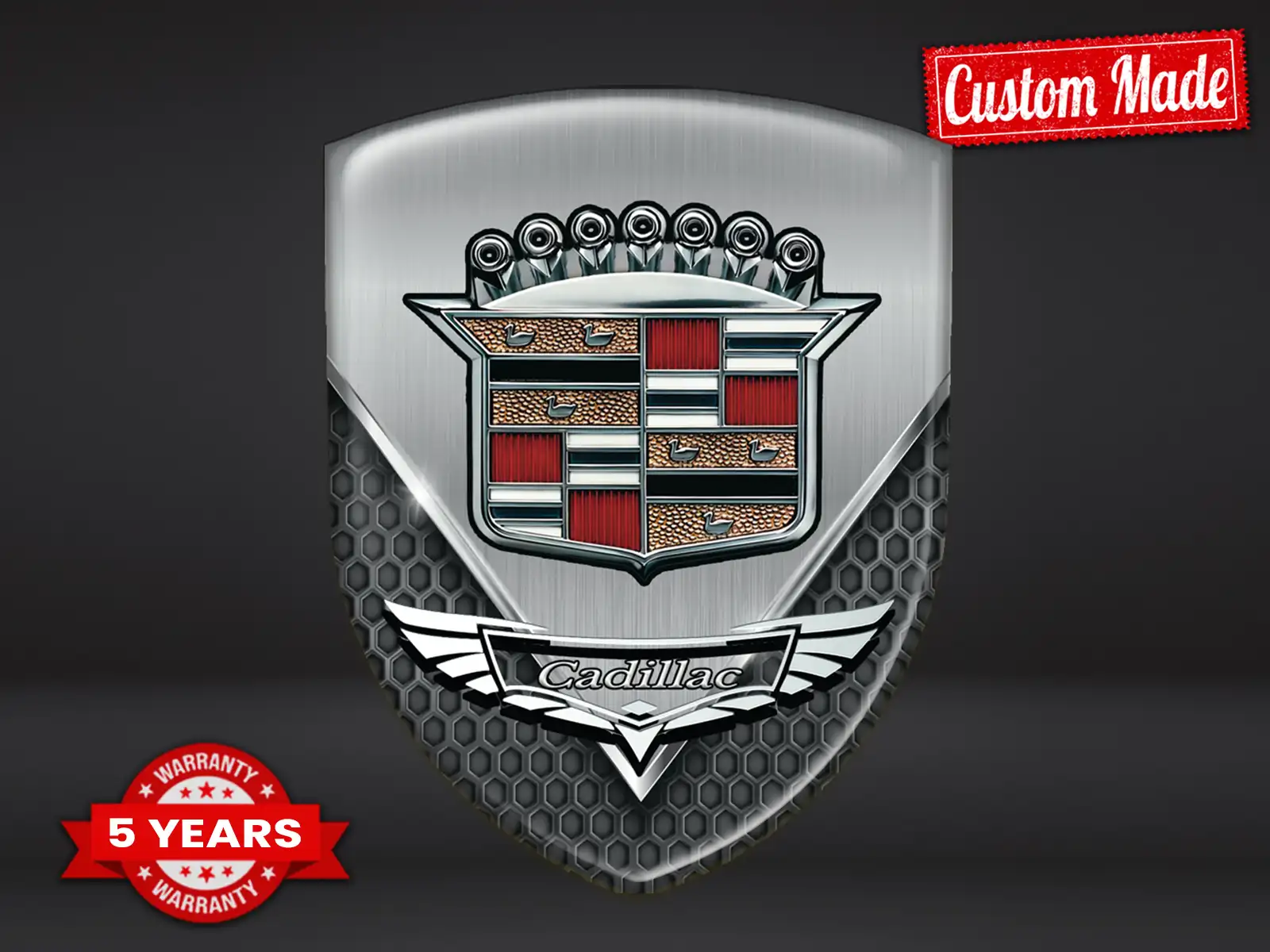 Cadillac Logos Silicone Auto Résistants Limité Qualité ST